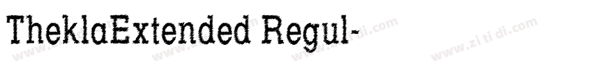 TheklaExtended Regul字体转换
